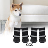 Maxbell Dog Boots Paw Protectors with Reflective Adjustable Straps for Large Dogs S