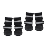 Maxbell Dog Boots Paw Protectors with Reflective Adjustable Straps for Large Dogs S