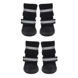 Maxbell Dog Boots Paw Protectors with Reflective Adjustable Straps for Large Dogs S