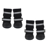Maxbell Dog Boots Paw Protectors with Reflective Adjustable Straps for Large Dogs S
