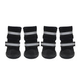 Maxbell Dog Boots Paw Protectors with Reflective Adjustable Straps for Large Dogs S