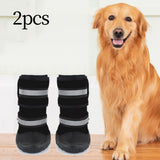 Maxbell Dog Boots Paw Protectors with Reflective Adjustable Straps for Large Dogs S