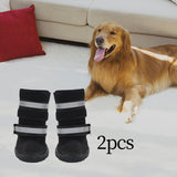 Maxbell Dog Boots Paw Protectors with Reflective Adjustable Straps for Large Dogs S