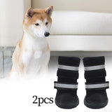 Maxbell Dog Boots Paw Protectors with Reflective Adjustable Straps for Large Dogs S