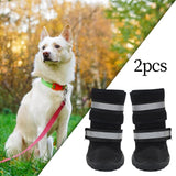 Maxbell Dog Boots Paw Protectors with Reflective Adjustable Straps for Large Dogs S