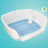 Maxbell Removable Dog Potty Tray Keep Floors Clean with Protection Wall Blue