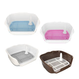 Maxbell Removable Dog Potty Tray Keep Floors Clean with Protection Wall Blue