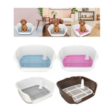 Maxbell Removable Dog Potty Tray Keep Floors Clean with Protection Wall Blue