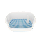 Maxbell Removable Dog Potty Tray Keep Floors Clean with Protection Wall Blue