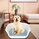 Maxbell Removable Dog Potty Tray Keep Floors Clean with Protection Wall Blue