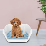 Maxbell Removable Dog Potty Tray Keep Floors Clean with Protection Wall Blue