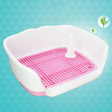 Maxbell Removable Dog Potty Tray Keep Floors Clean with Protection Wall Pink