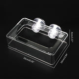 Maxbell Fish Feeding Bracket with Suction Cup Detachable Fish Feeder for Worm Fish Large