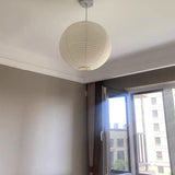 Maxbell White Round Paper Lampshade Replace Parts for Cafe Living Room Decorative