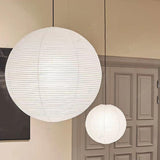 Maxbell White Round Paper Lampshade Replace Parts for Cafe Living Room Decorative