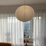 Maxbell White Round Paper Lampshade Replace Parts for Cafe Living Room Decorative