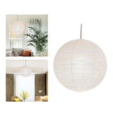 Maxbell White Round Paper Lampshade Replace Parts for Cafe Living Room Decorative