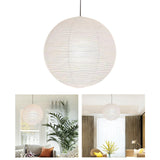 Maxbell White Round Paper Lampshade Replace Parts for Cafe Living Room Decorative