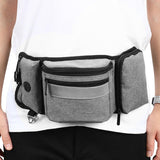 Maxbell Pet Pocket Waist Clip Bag Multi Purpose Washable for Walking Jogging Hiking Gray