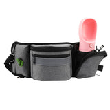 Maxbell Pet Pocket Waist Clip Bag Multi Purpose Washable for Walking Jogging Hiking Gray