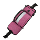 Maxbell Pet Pocket Waist Clip Bag Multi Purpose Washable for Walking Jogging Hiking Rose Red