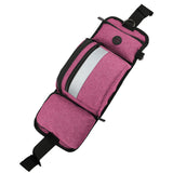 Maxbell Pet Pocket Waist Clip Bag Multi Purpose Washable for Walking Jogging Hiking Rose Red