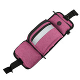Maxbell Pet Pocket Waist Clip Bag Multi Purpose Washable for Walking Jogging Hiking Rose Red