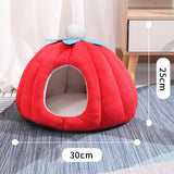 Maxbell Cat Bed Enclosed Pumpkin Shape Small Dog Tent Bed Hideaway S