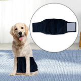 Maxbell Pet Physiological Belt Puppy Diapers Nappy Briefs Doggy Male Dog Belly Wrap Black Color L