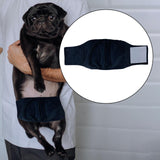 Maxbell Pet Physiological Belt Puppy Diapers Nappy Briefs Doggy Male Dog Belly Wrap Black Color L