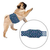 Maxbell Pet Physiological Belt Puppy Diapers Nappy Briefs Doggy Male Dog Belly Wrap Green White L