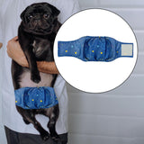 Maxbell Pet Physiological Belt Puppy Diapers Nappy Briefs Doggy Male Dog Belly Wrap Blue Color M