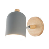 Maxbell Wall Lights Rotatable Bedside Lights Lampshade Wall Mount E27 Grey