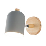 Maxbell Wall Lights Rotatable Bedside Lights Lampshade Wall Mount E27 Grey