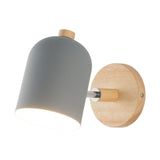 Maxbell Wall Lights Rotatable Bedside Lights Lampshade Wall Mount E27 Grey