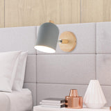 Maxbell Wall Lights Rotatable Bedside Lights Lampshade Wall Mount E27 Grey