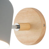 Maxbell Wall Lights Rotatable Bedside Lights Lampshade Wall Mount E27 Grey