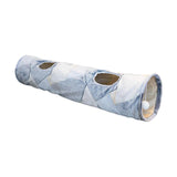 Maxbell Cat Tunnel Collapsible Glowing with Ball for Kitties Bunnies Training Irregular Lines