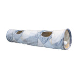 Maxbell Cat Tunnel Collapsible Glowing with Ball for Kitties Bunnies Training Irregular Lines