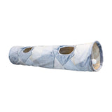 Maxbell Cat Tunnel Collapsible Glowing with Ball for Kitties Bunnies Training Irregular Lines