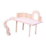 Maxbell Wood Hamster Stand Platform Activity Corner for Small Pets Chinchilla Gerbil