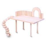 Maxbell Wood Hamster Stand Platform Activity Corner for Small Pets Chinchilla Gerbil