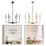 Maxbell modern Classic Candlestick Hanging Light for Living Room Entryway Black
