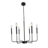 Maxbell modern Classic Candlestick Hanging Light for Living Room Entryway Black