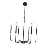 Maxbell modern Classic Candlestick Hanging Light for Living Room Entryway Black