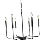 Maxbell modern Classic Candlestick Hanging Light for Living Room Entryway Black
