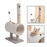 Maxbell Cat Scratching Post Tunnels Interactive Ball Toys Plush Platform Scratcher