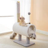 Maxbell Cat Scratching Post Tunnels Interactive Ball Toys Plush Platform Scratcher