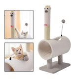 Maxbell Cat Scratching Post Tunnels Interactive Ball Toys Plush Platform Scratcher