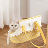 Maxbell Travel Bag Cat Dogs Pet Carrier for Puppy Kitten Small Medium Animals Yellow